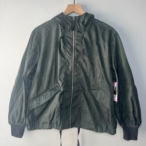 BB Dakota by Steve Madden Women's Anorak Jacket Dark Green Size Small